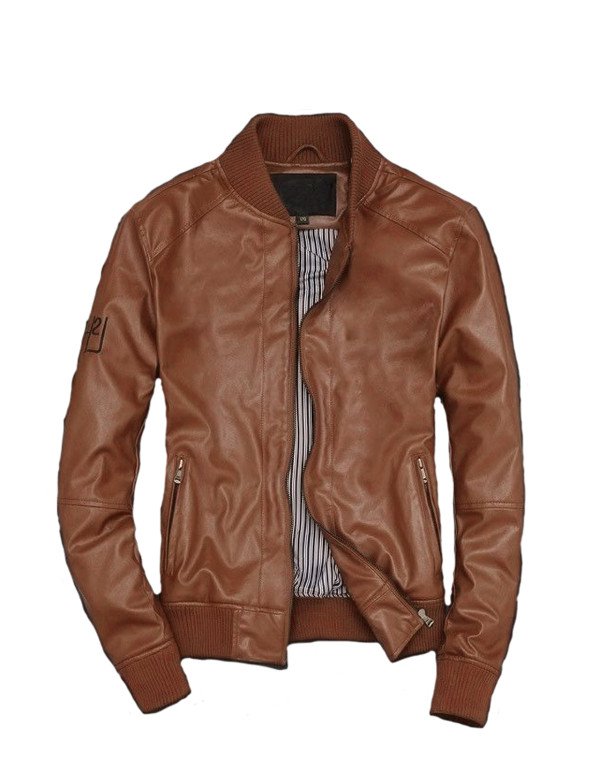 HugMe.fashion Leather Jacket Slim Biker Motorcycle...